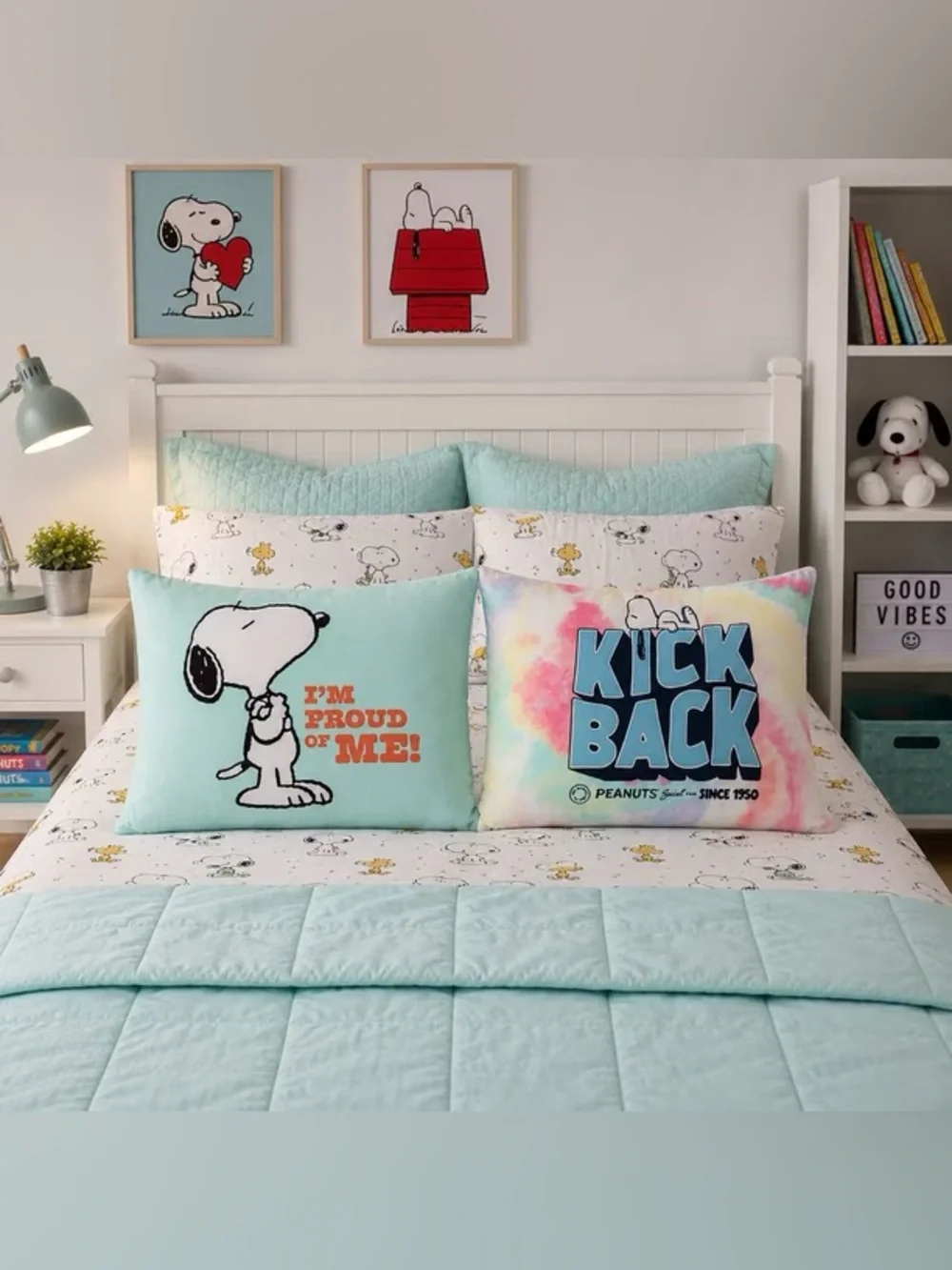 Peanuts Licensed 2-Pack Cloud Plush Pillow Set